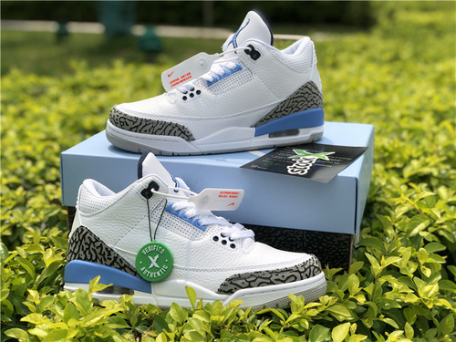 Original level_ Air Jordan 3 _UNC_ North Card Blue Color_ Item Number_ CT8532-104_ full code shipment 40--47.5-938670ca